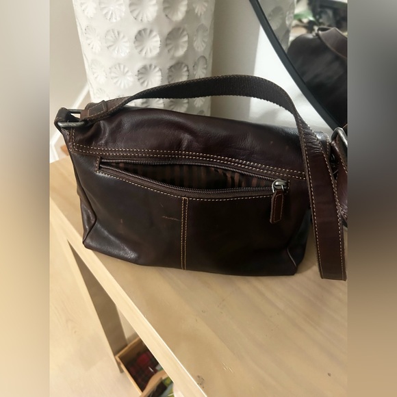 Jack George’s Voyager Olivia Crossbody Bag Brown Hand Stained Buffalo Leather - Picture 8 of 16